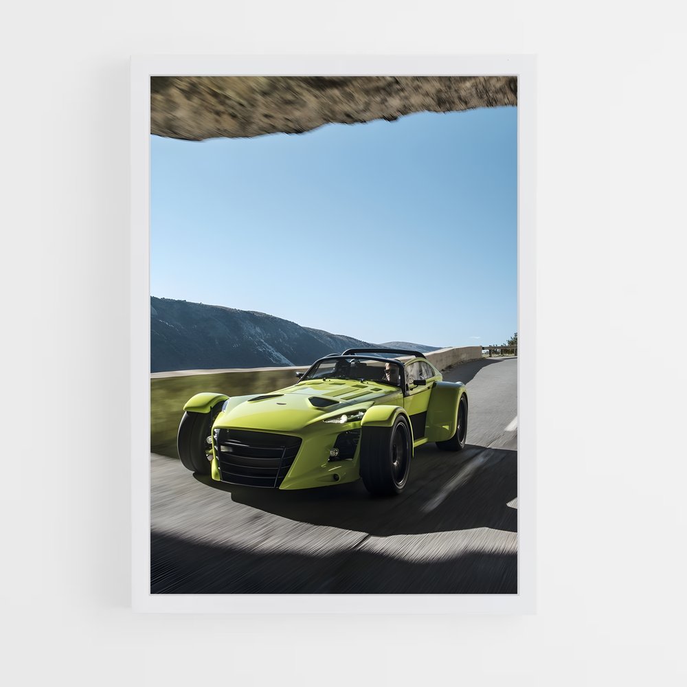 Poster futuriste nouveau – affiche Donkervoort (vue 3)